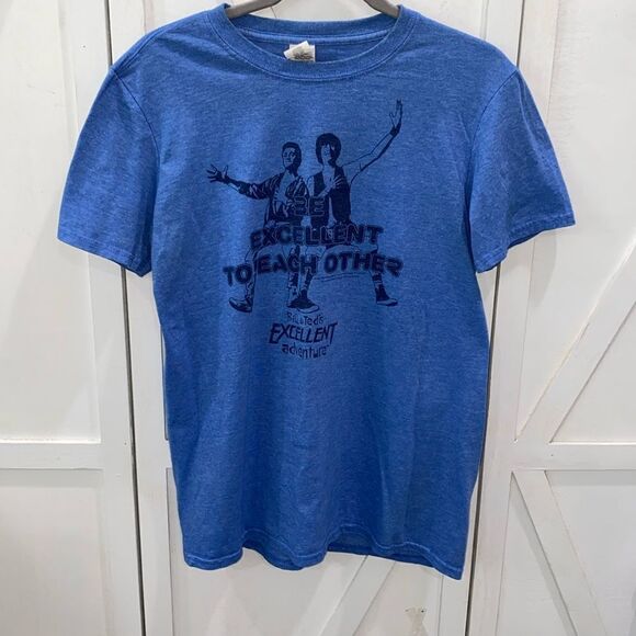 Gildan Bill & Ted’s Excellent Adventure Be Excellent To Each Other Graphic Tee - Picture 3 of 11